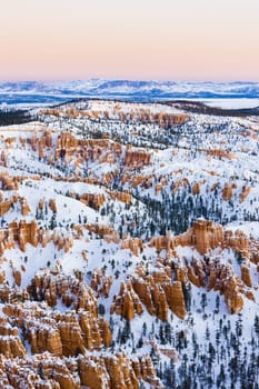 Bryce Canyon National Park in winter, Utah, USA