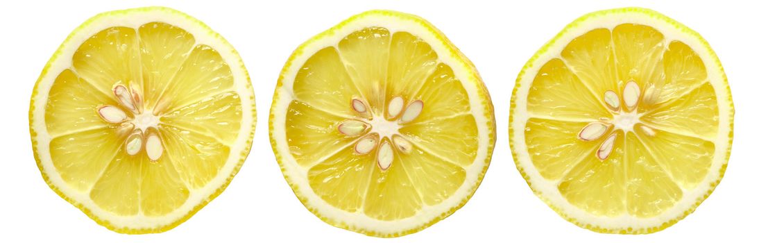 close up of sliced lemons