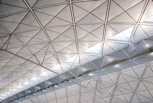 It is the interior architecture structure of Hong Kong International Airport.
