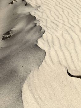 Detail of ridge or peak of desert sand dune