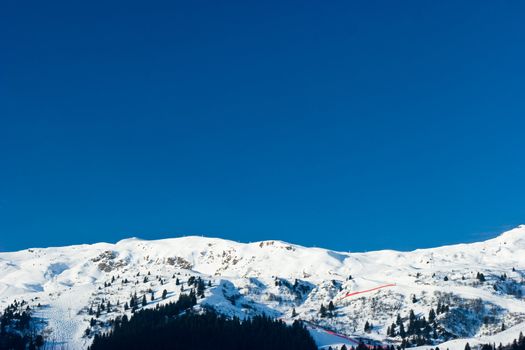 Ski slopes at French Alps