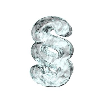 ice paragraph symbol on white background - 3d illustration