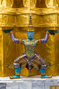 Guardian of Wat Pra Kaew Grand Palace Bangkok Thailand