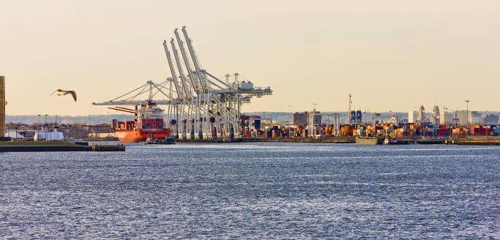 port in Upper New York Bay, USA