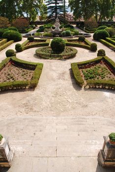beautiful ornamental Ajuda garden in Lisbon, Portugal