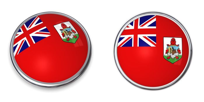 button style banner in 3D of Bermuda