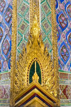 Thai ornament texture  the Grand Palace Bangkok Thailand