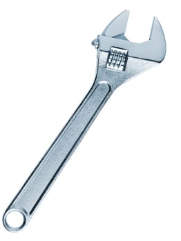 Adjustable spanner. It is isolated on a white background.