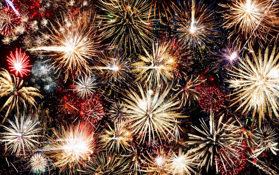 fireworks background. High detail photo holiday fireworks