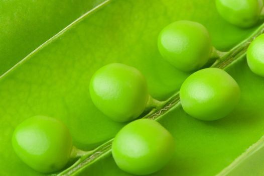 Pea background. A photo close up of green peas, bean