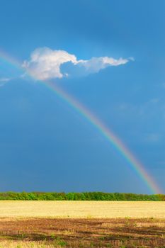 Rainbow. Colorful arc seen in the sky after a rainstorm