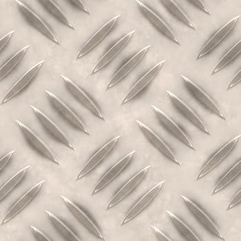 Seamless Metal Tread Ridge Plate Background Abstract