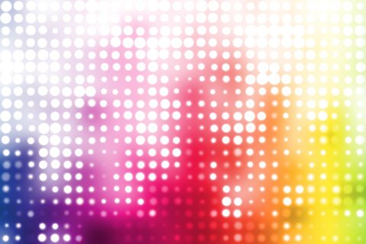 Colorful Party Disco Trendy Abstract Background With Glowing Dots