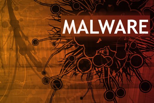 Malware Security Alert Abstract Background in Red