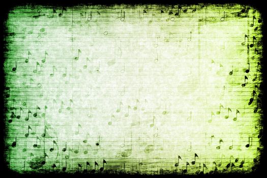 A Music Themed Abstract Grunge Background Texture