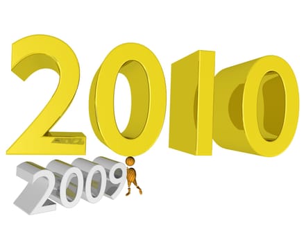 2010, 2009, happy, new, year