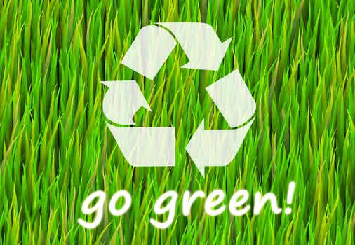 Go Green and Natural Now Abstract Background