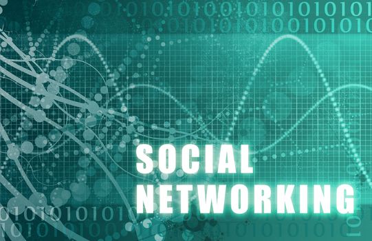Social Networking Abstract Background with Internet Network