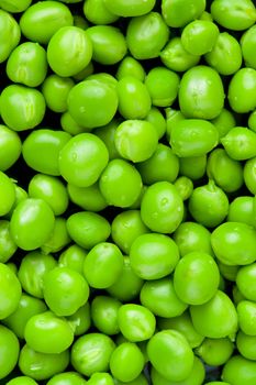 Pea background. A photo close up of green peas, bean