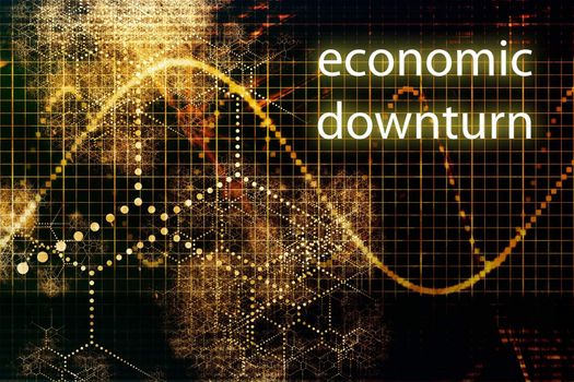 Economic Downturn Business Concept Wallpaper Presentation Background