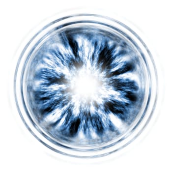 Dimensional Burst Portal Isolated on a White Background