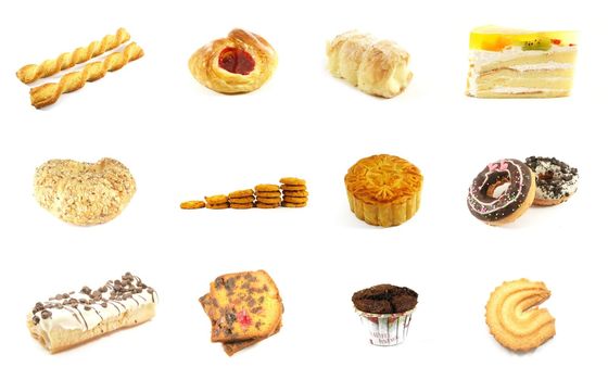 Baked Goods Series 5 Isolated on a White Background