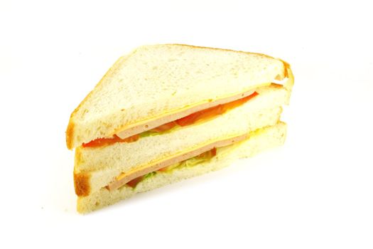Sandwich Ham and Cheese Classical White Bread