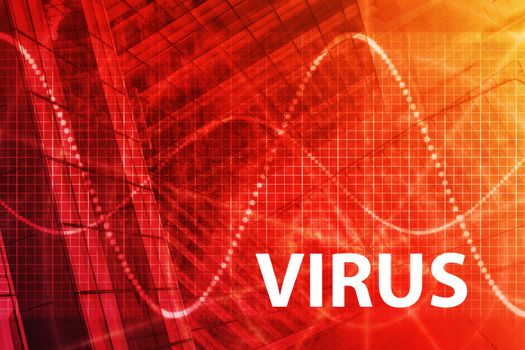 Virus Abstract Background in Web Security Series Set