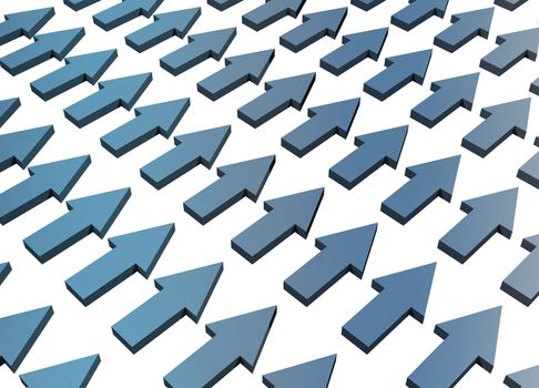 Blue Abstract Growth and Progress Background Concept Wallpaper