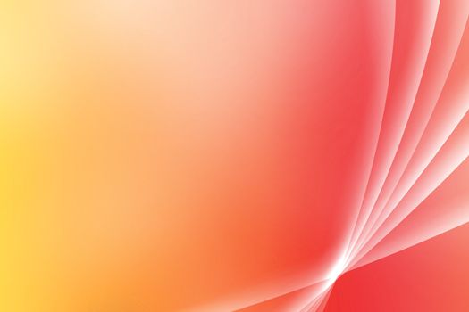 Orange Soothing Vista Curves Abstract Background Wallpaper
