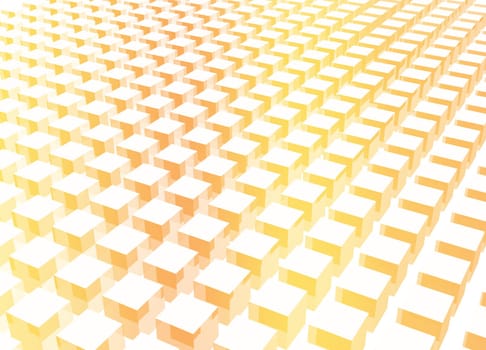 Simple and Clean Block 3d Abstract Background in Orange