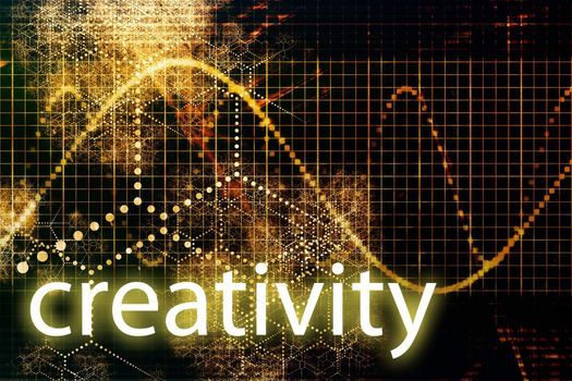 Creativity Abstract Technology Concept Wallpaper Background With Graph