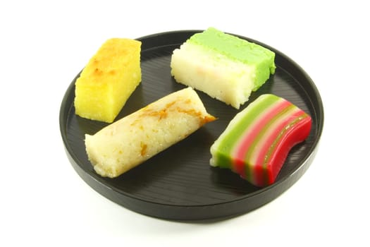 Exotic Small Cakes Known as Nyonya Kueh