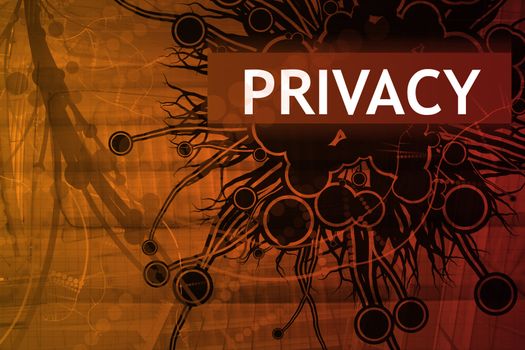 Privacy Security Alert Abstract Background in Red