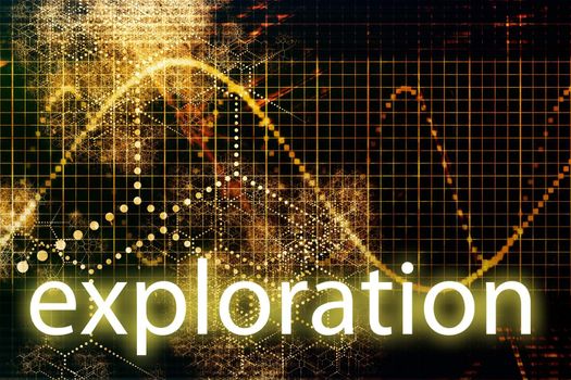Exploration Abstract Technology Concept Wallpaper Background With Graph