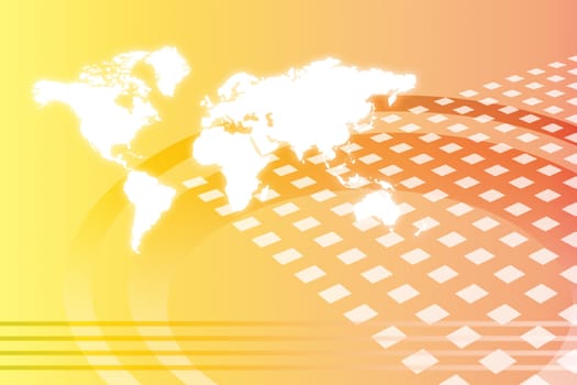 Corporate Worldwide Growth Abstract Background With Map