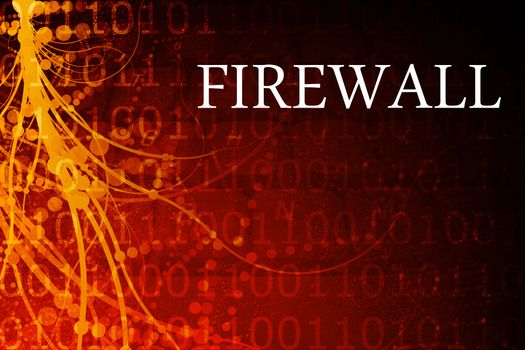 Firewall Abstract Background in Red and Black