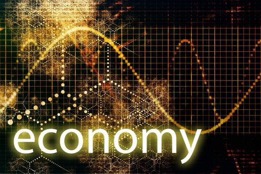 Economy Abstract Technology Concept Wallpaper Background With Graph