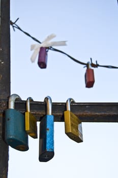 locks symbolizing a vow for everlasting love