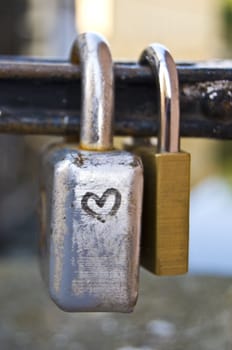 locks symbolizing a vow for everlasting love