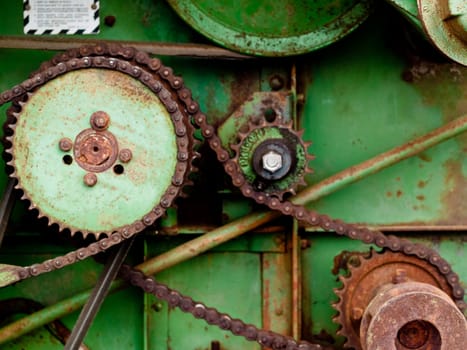 Rusted farm equipment