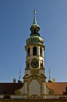 heritage of Loreto  in Prague on a sunny day