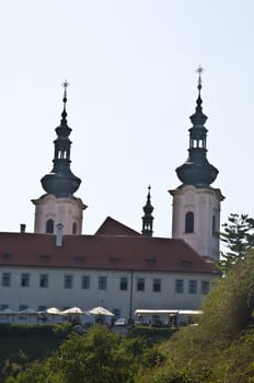 heritage of Loreto  in Prague on a sunny day