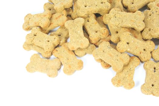 Cute Dog Biscuits Shaped into a Bone in a Pile