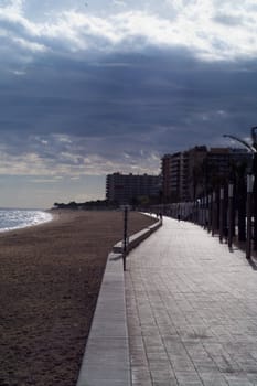 Mediterranean village landscape in costa brava