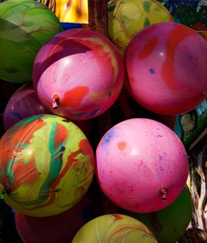 A lot of colored  Balloons