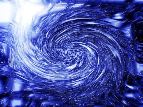 abstract background blue  spiral
