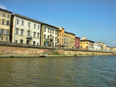 Detail of Lungarni, Pisa, Italy, May 2005
