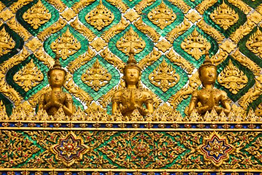 Thai traditional angle in Wat Phra Kaew Temple , bangkok Thailand