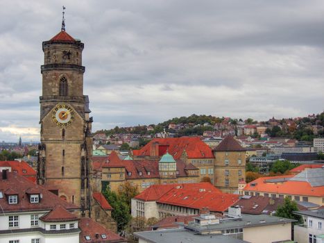 Overview of Stuttgart Town, Germany, 2006